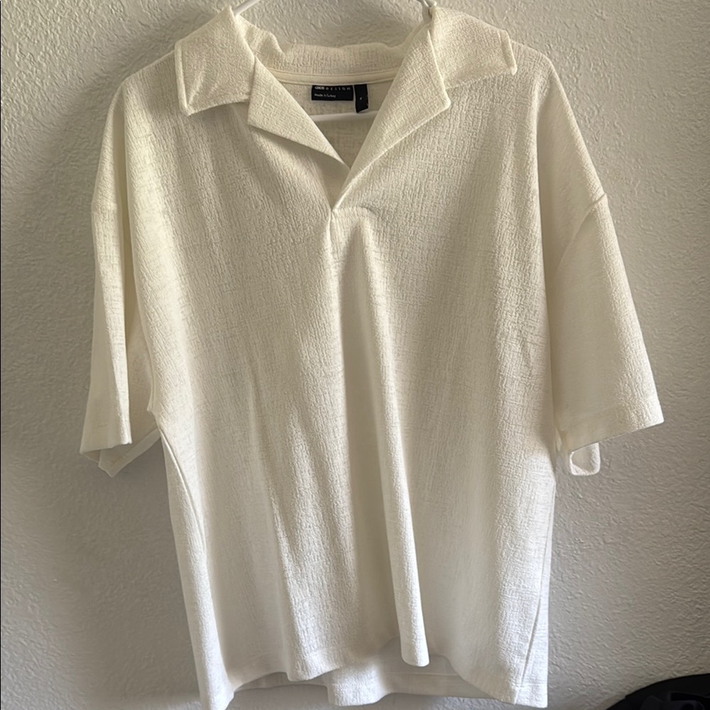 ASOS White Short Sleeve Tee Relaxed Fit